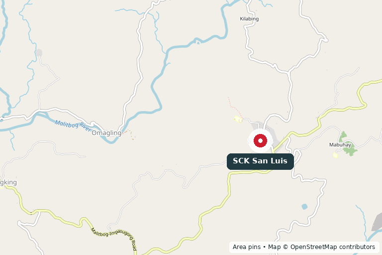 Area map for SCK San Luis